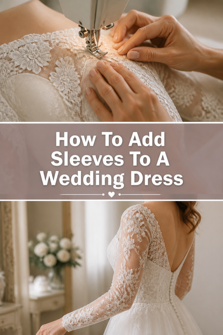 🧵 How To Add Sleeves To A Wedding Dress