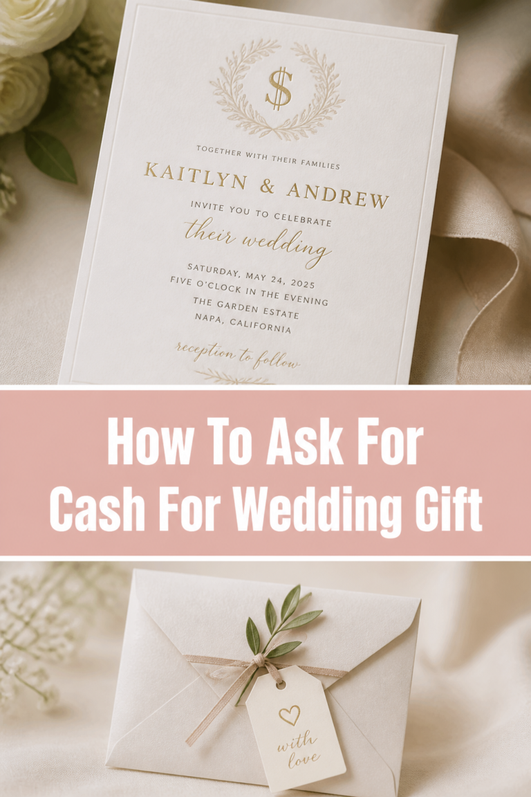 💸 How To Ask For Cash For Wedding Gift