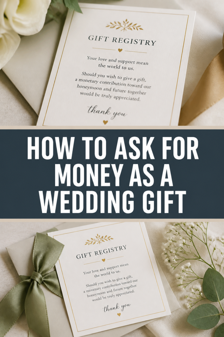 💌 How To Ask For Money As A Wedding Gift
