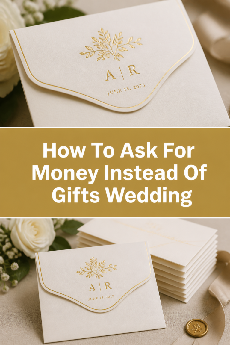 💍 How To Ask For Money Instead Of Gifts Wedding