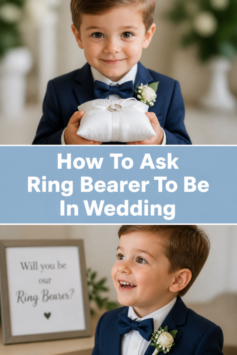 💍 How To Ask Ring Bearer To Be In Wedding