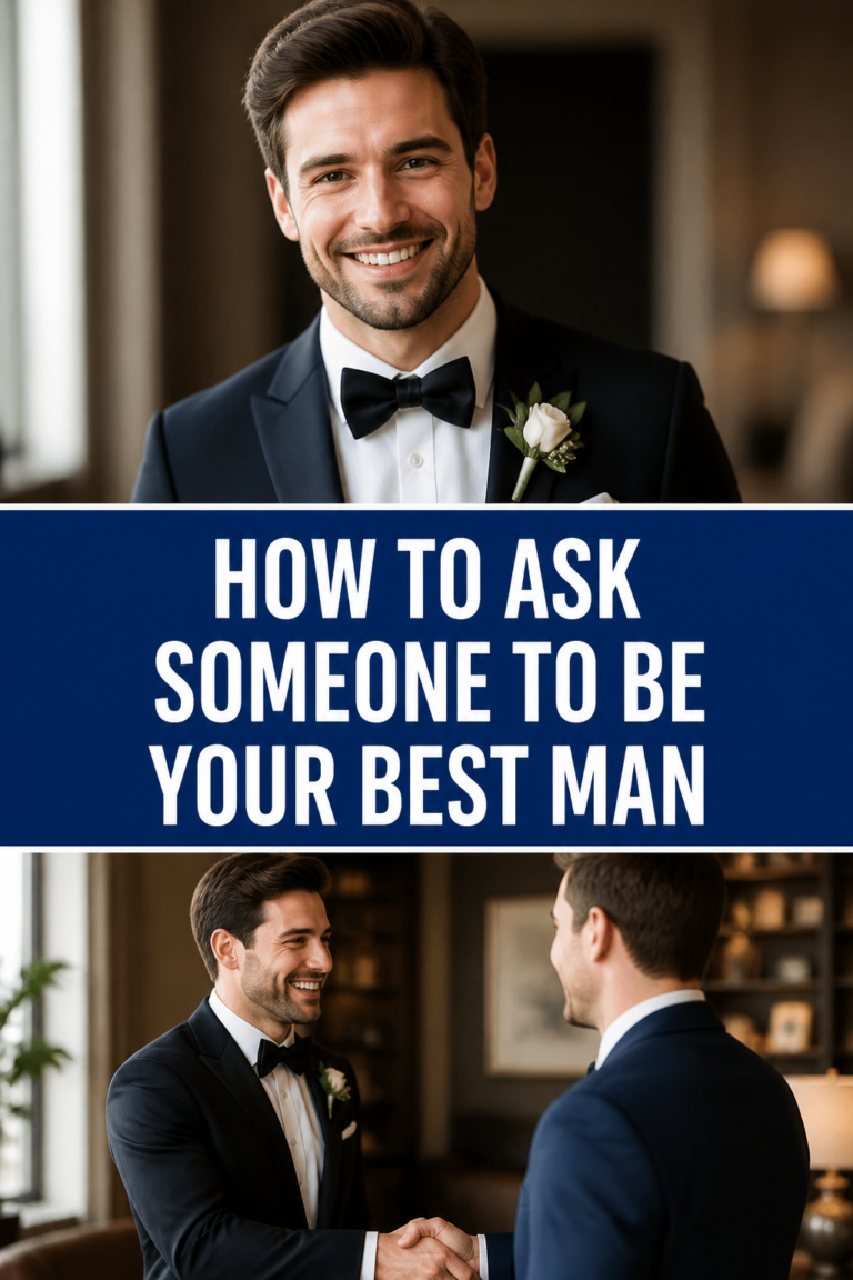 🤵 How To Ask Someone To Be Your Best Man