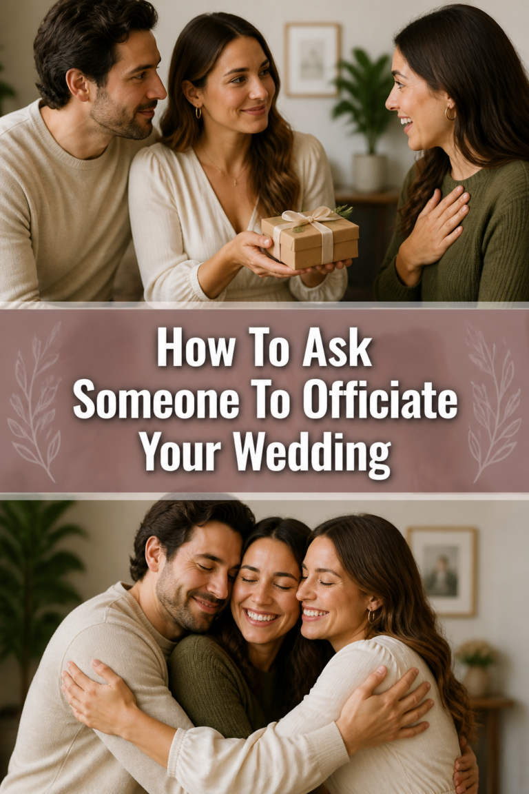 💍 How To Ask Someone To Officiate Your Wedding