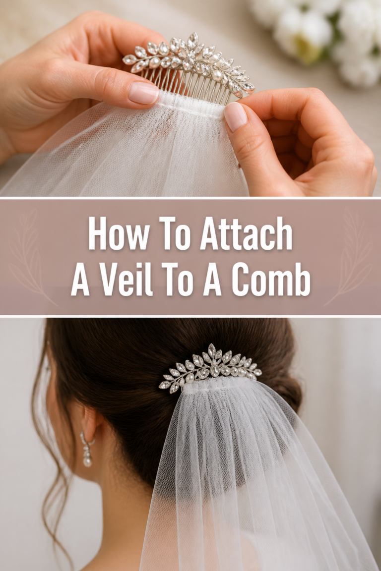 👰‍♀️ How To Attach A Veil To A Comb
