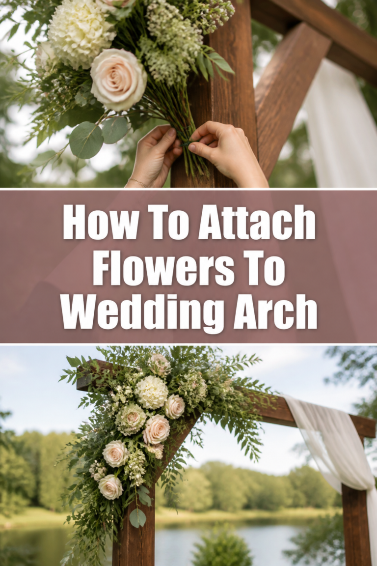 🌸 How To Attach Flowers To Wedding Arch