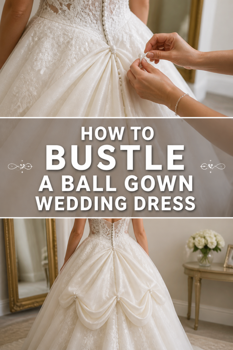👰‍♀️ How To Bustle A Ball Gown Wedding Dress