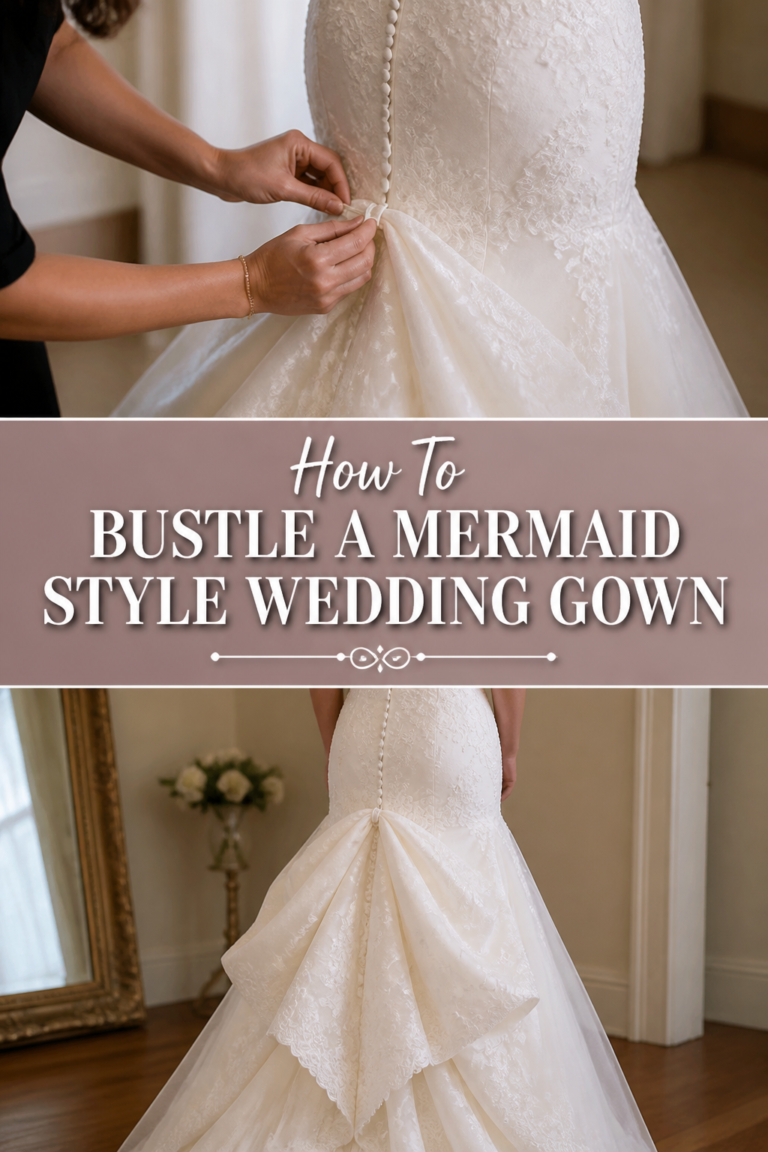 👰 How To Bustle A Mermaid Style Wedding Gown