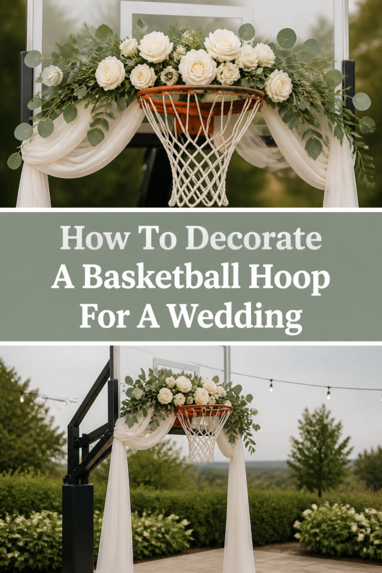 🏀 How To Decorate A Basketball Hoop For A Wedding