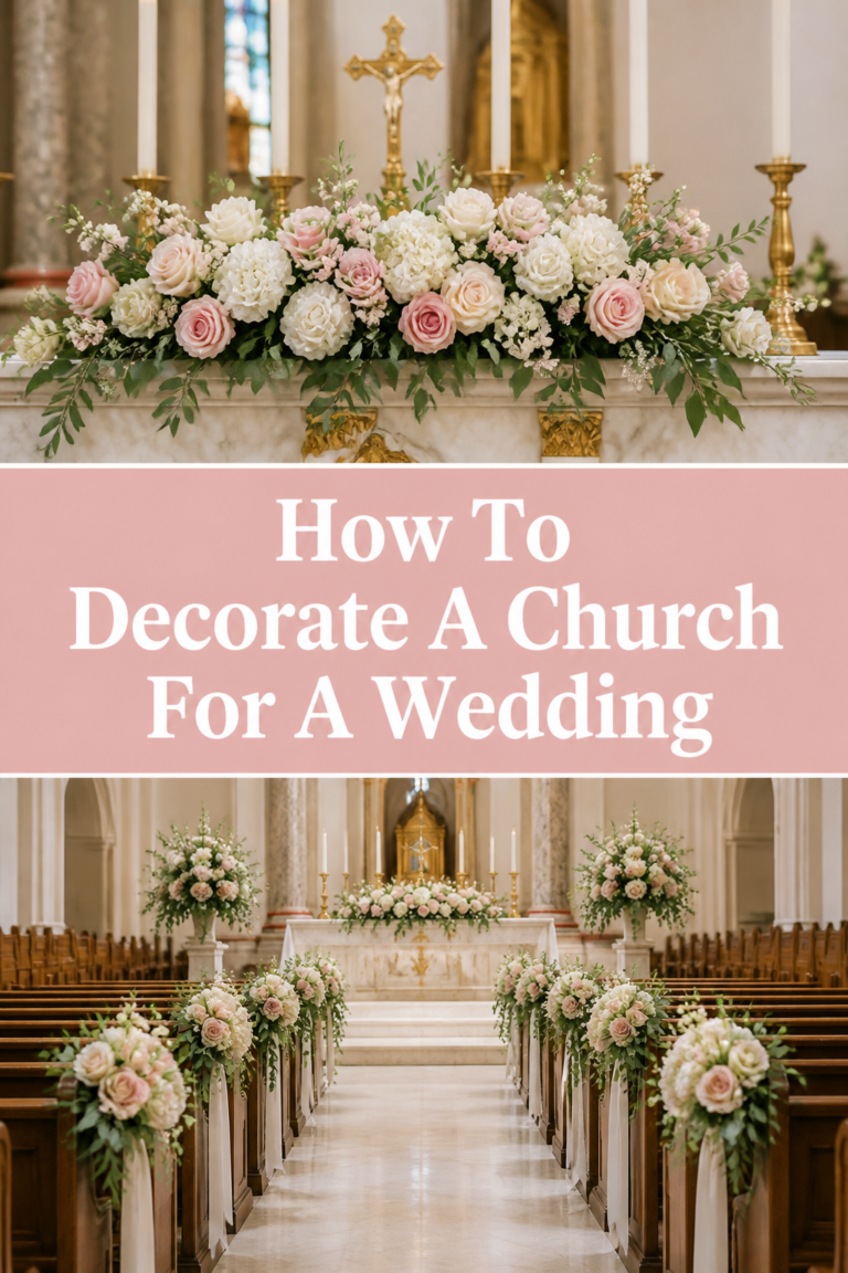 💒 How To Decorate A Church For A Wedding