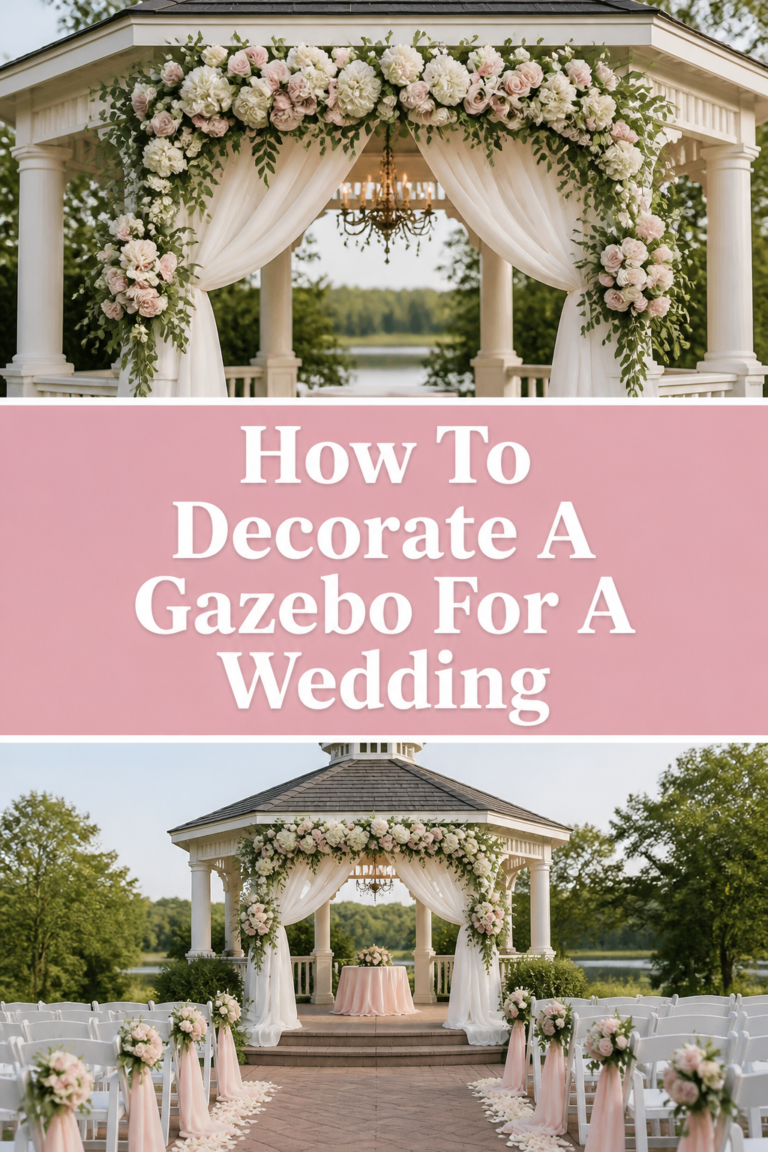 💍 How To Decorate A Gazebo For A Wedding