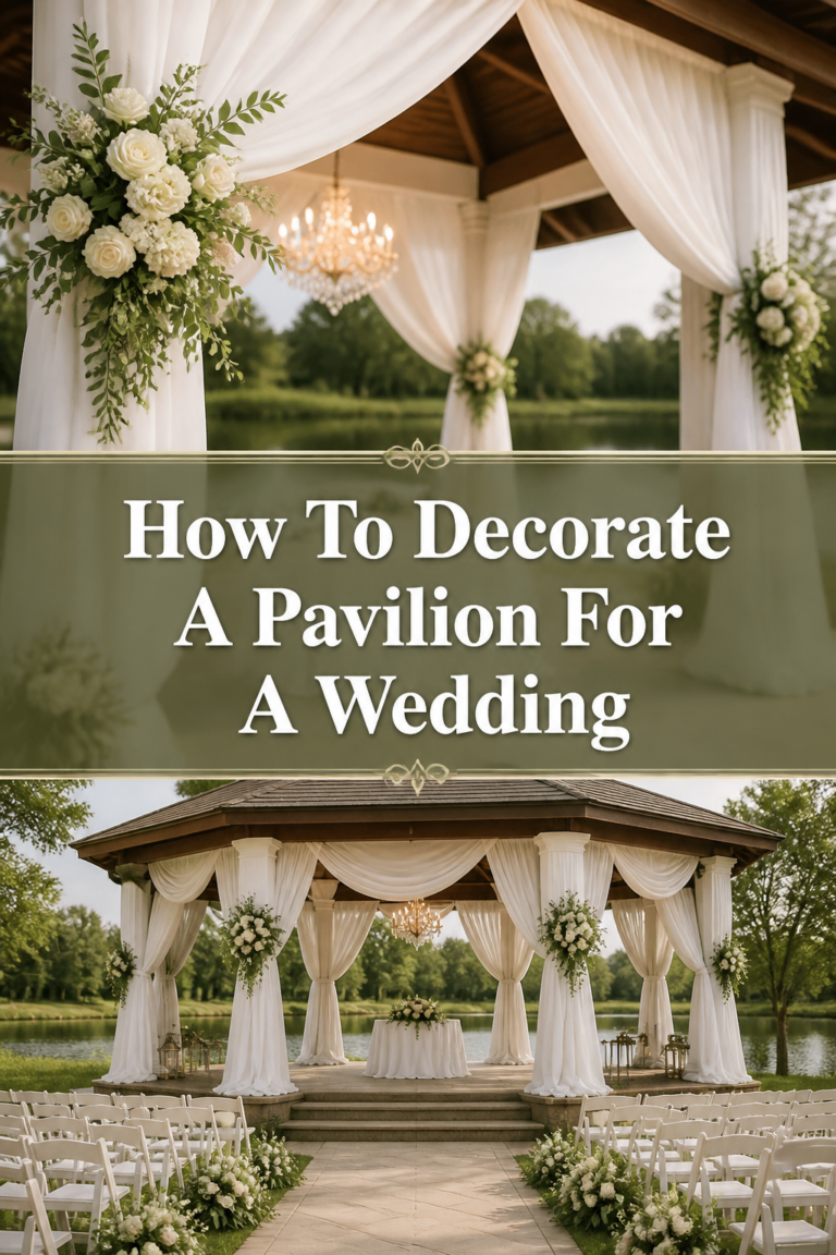 💍 How To Decorate A Pavilion For A Wedding