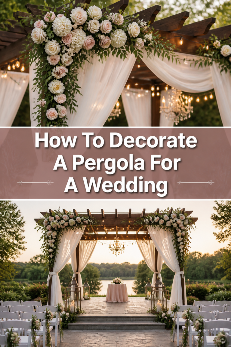 🌿 How To Decorate A Pergola For A Wedding