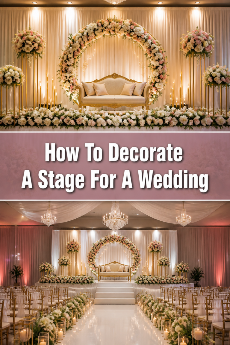 💍 How To Decorate A Stage For A Wedding