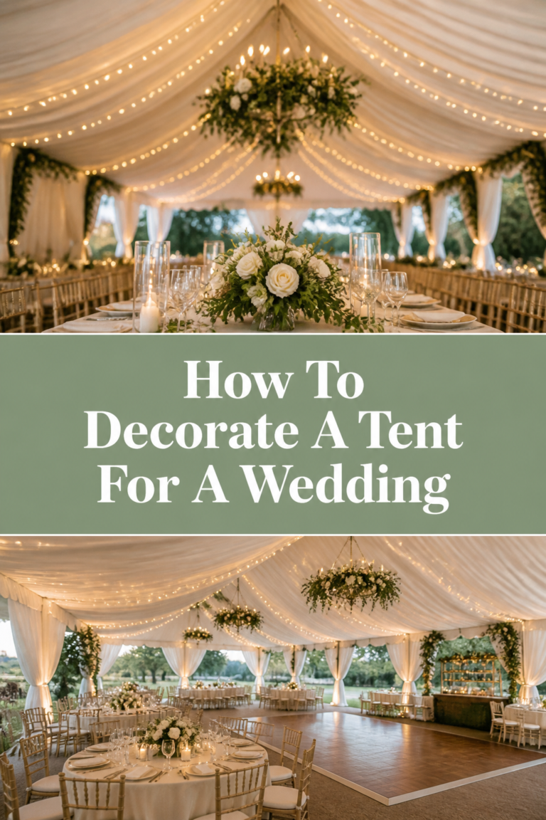 ⛺ How To Decorate A Tent For A Wedding