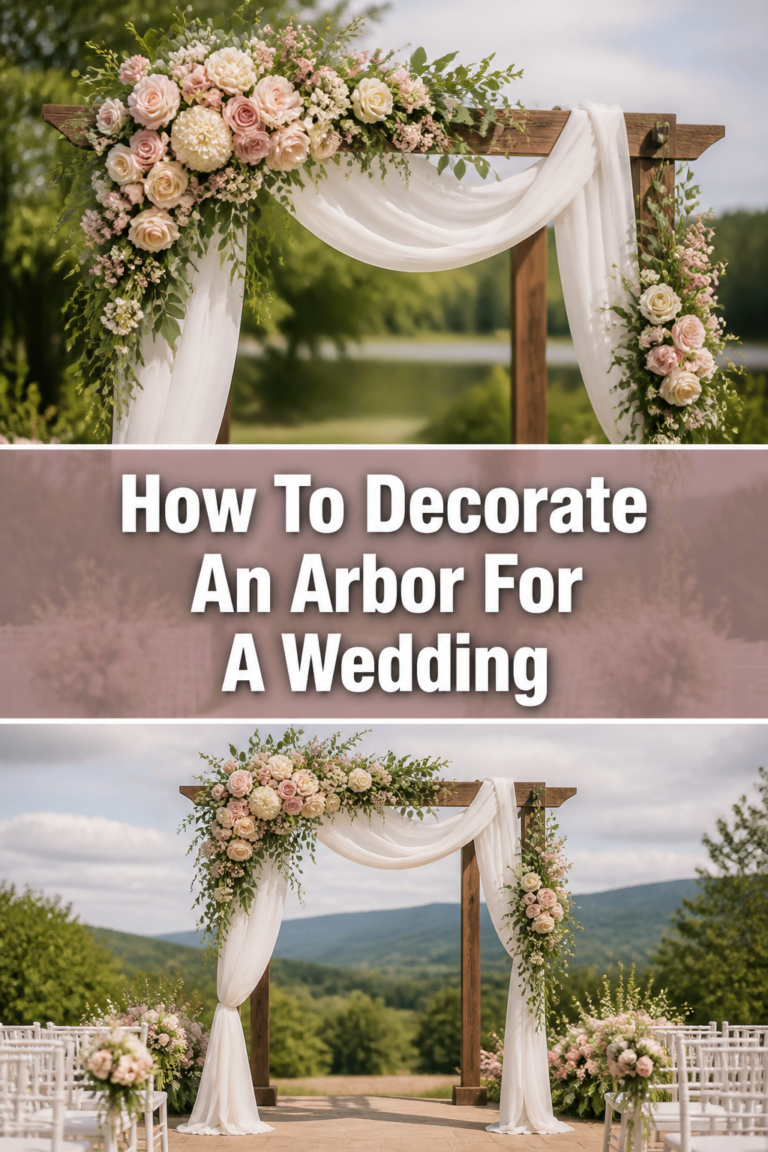 🌸 How To Decorate An Arbor For A Wedding