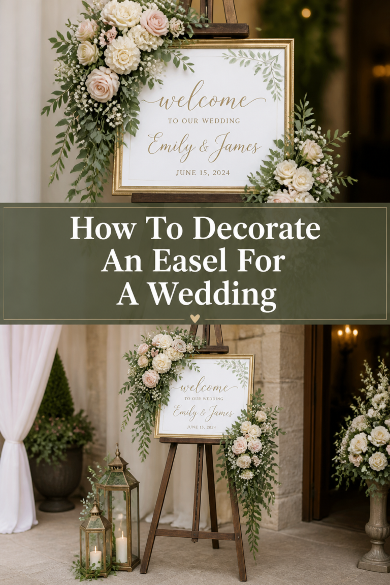 ✨ How To Decorate An Easel For A Wedding