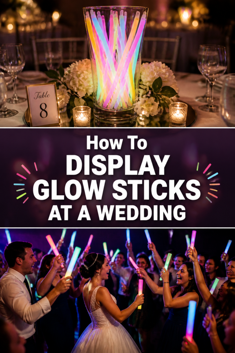 ✨ How To Display Glow Sticks At A Wedding