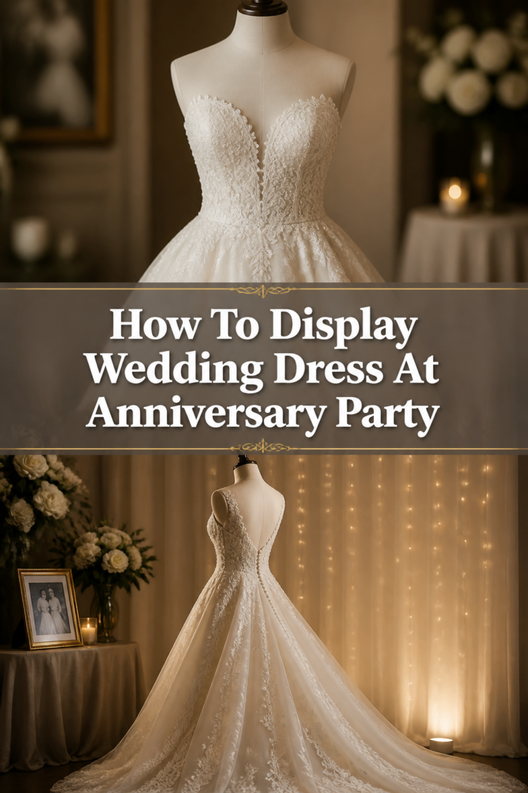 👗 How To Display Wedding Dress At Anniversary Party