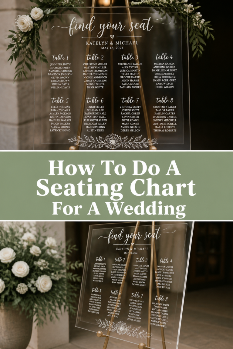 💍 How To Do A Seating Chart For A Wedding