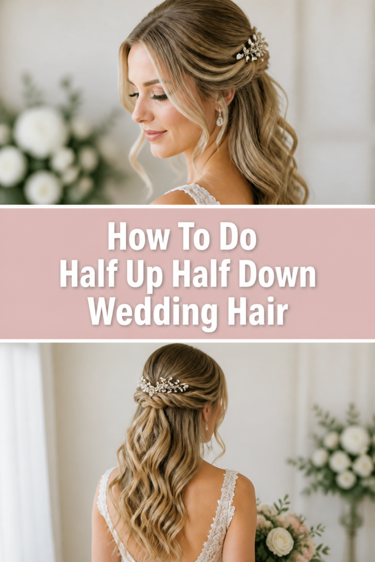 👰‍♀️ How To Do Half Up Half Down Wedding Hair