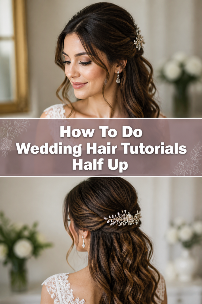 👰‍♀️ How To Do Wedding Hair Tutorials Half Up