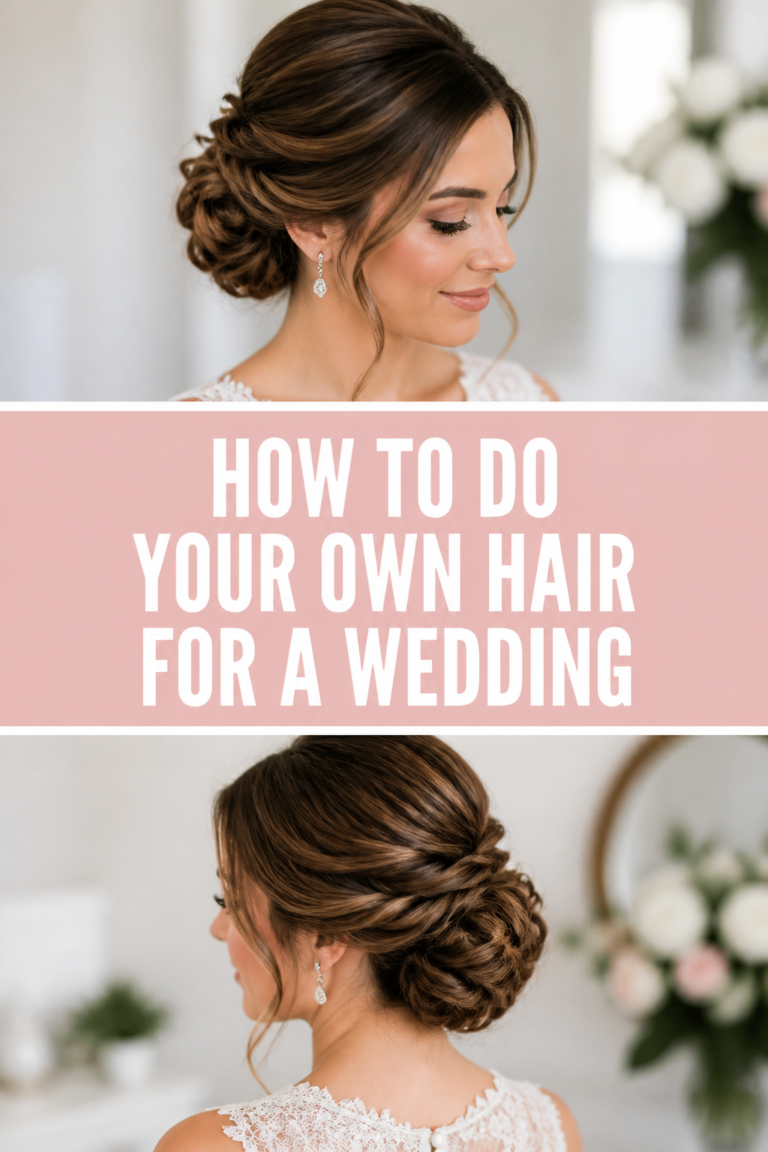 How To Do Your Own Hair For A Wedding