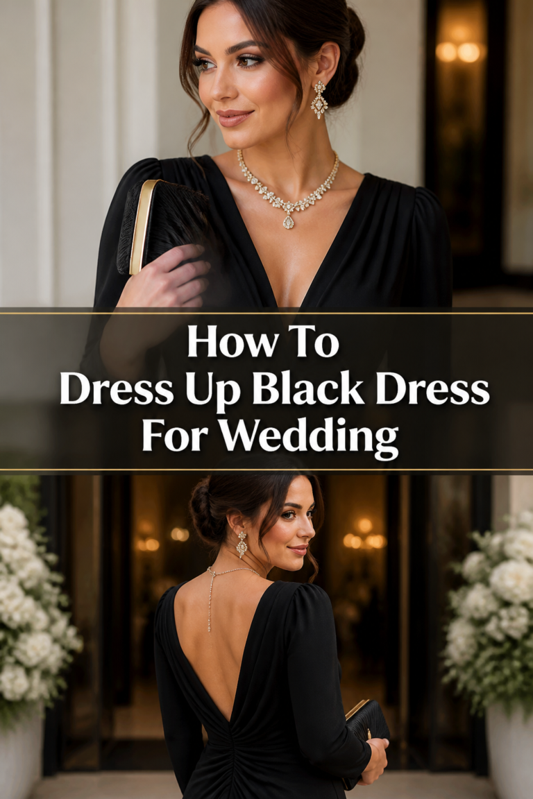 👰‍♀️ How To Dress Up Black Dress For Wedding