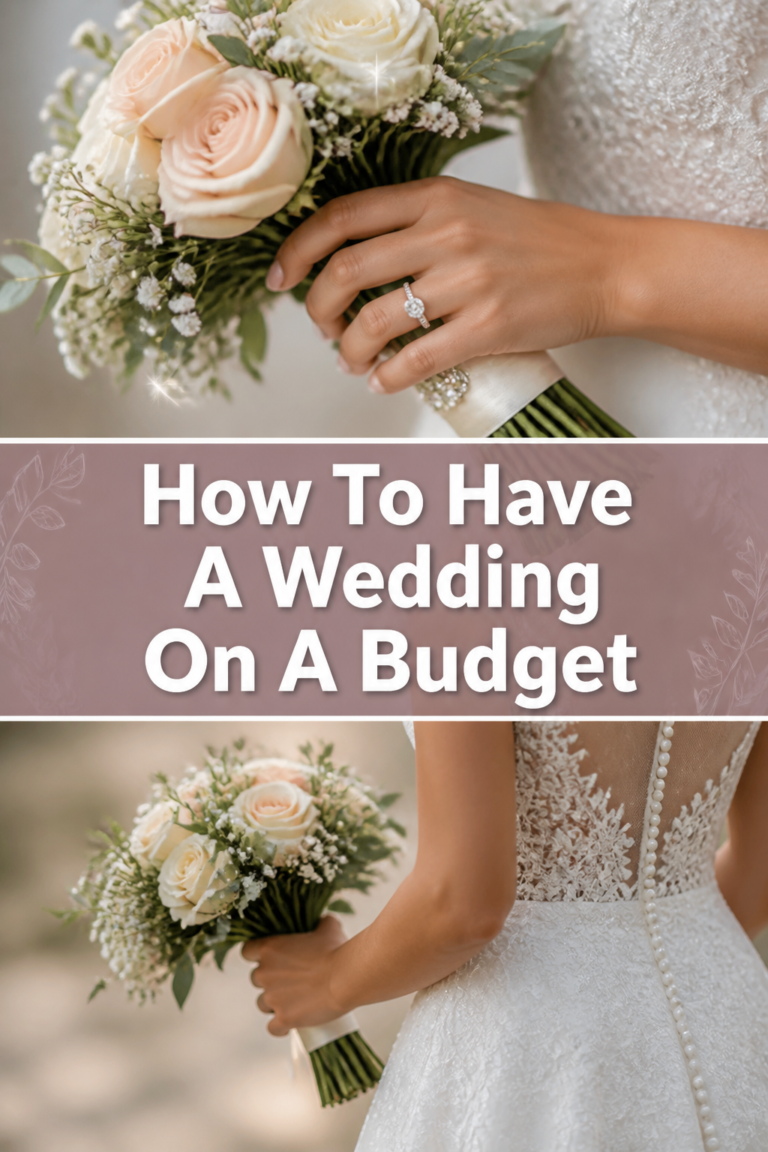 👰 How To Have A Wedding On A Budget