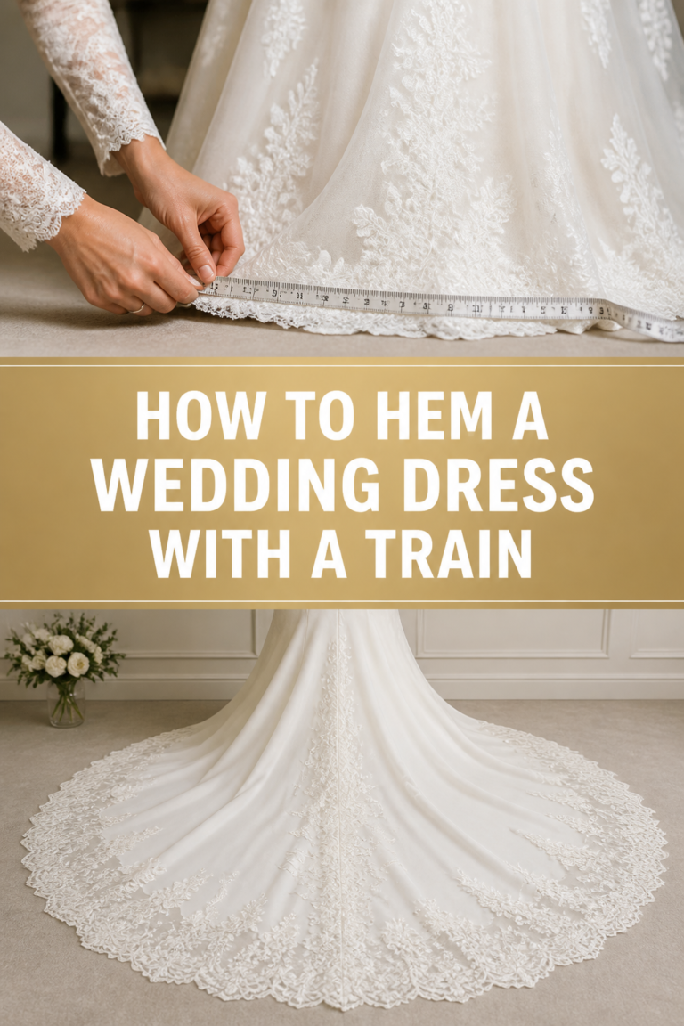 👗 How To Hem A Wedding Dress With A Train