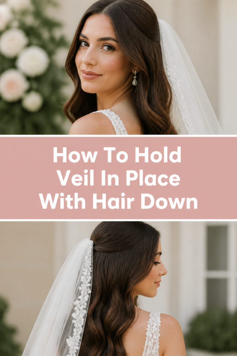 👰 How To Hold Veil In Place With Hair Down