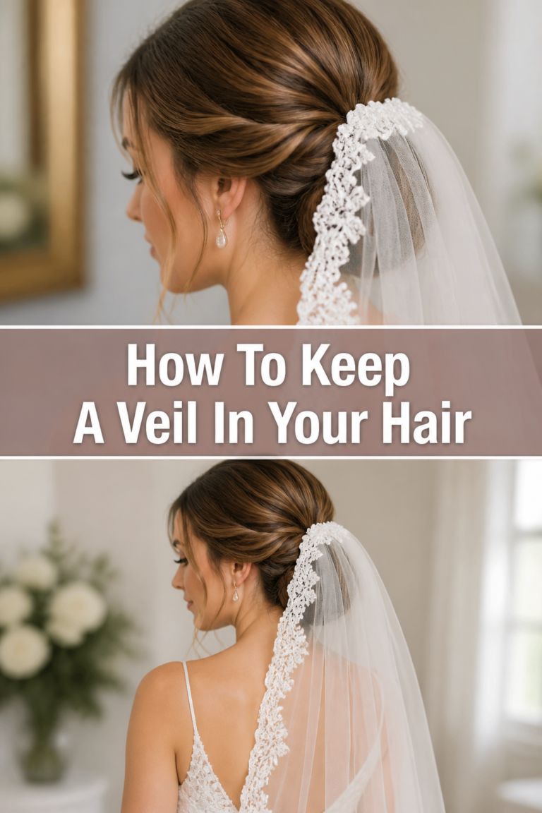 👰 How To Keep A Veil In Your Hair