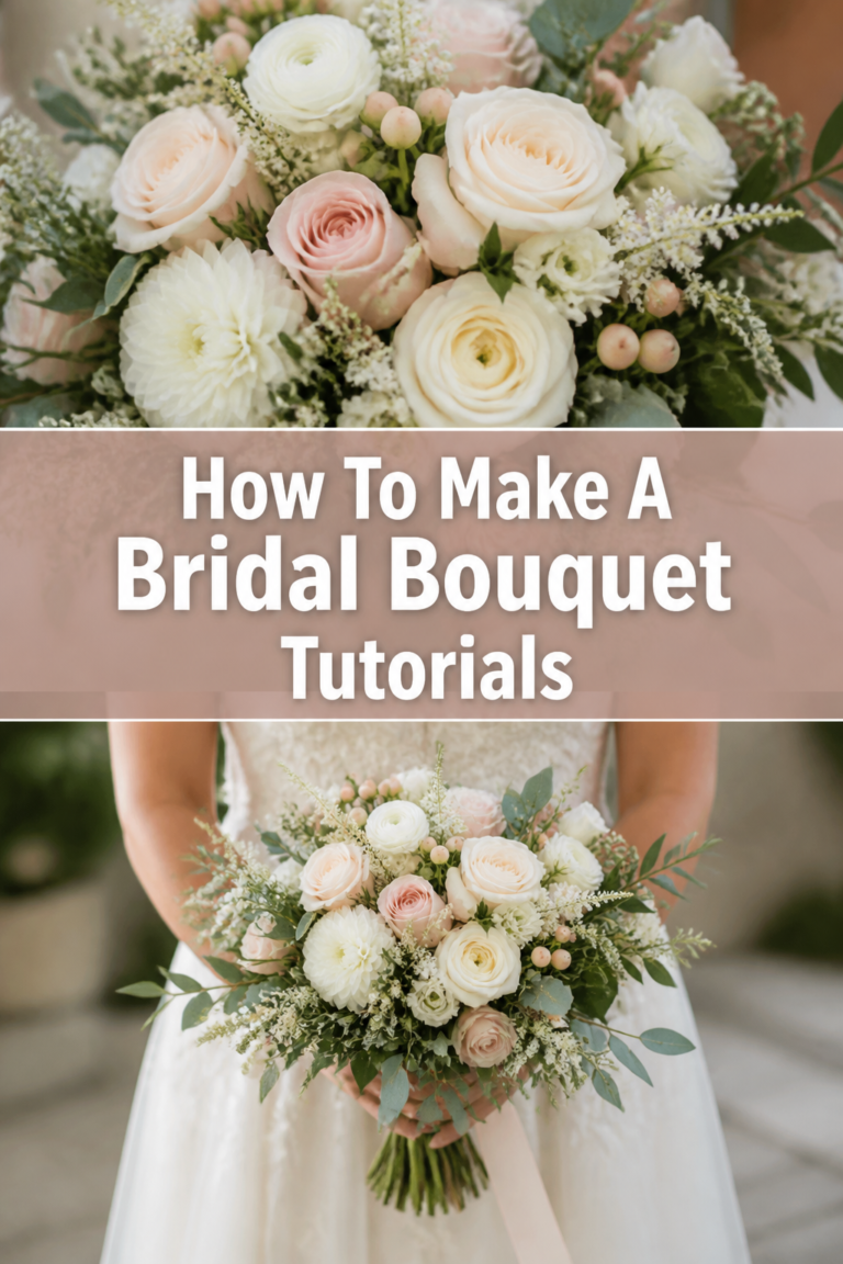 💐 How To Make A Bridal Bouquet Tutorials