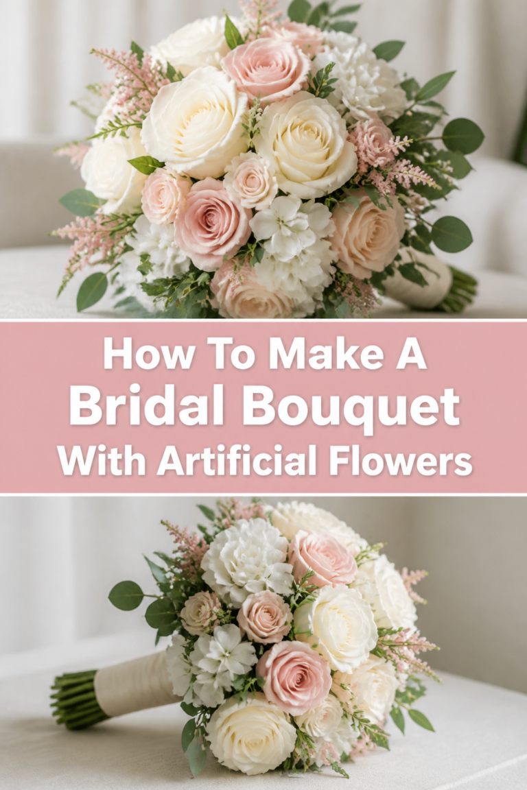 How To Make A Bridal Bouquet With Artificial Flowers