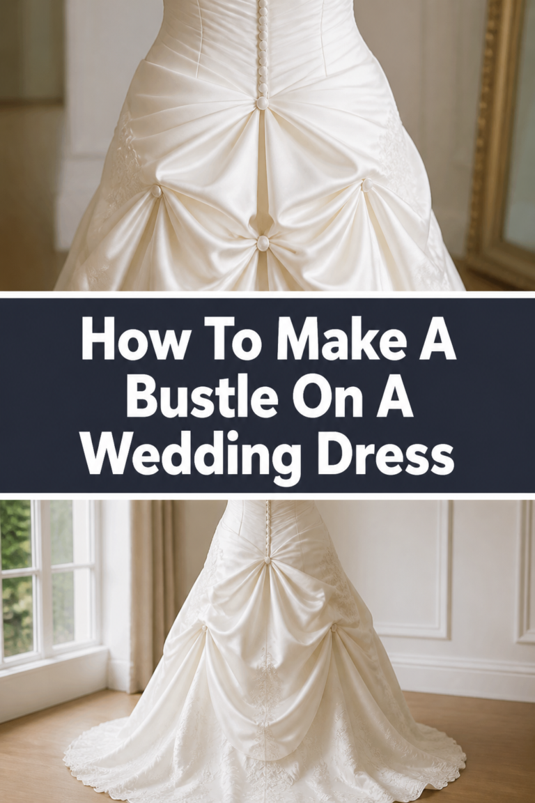 🧵 How To Make A Bustle On A Wedding Dress