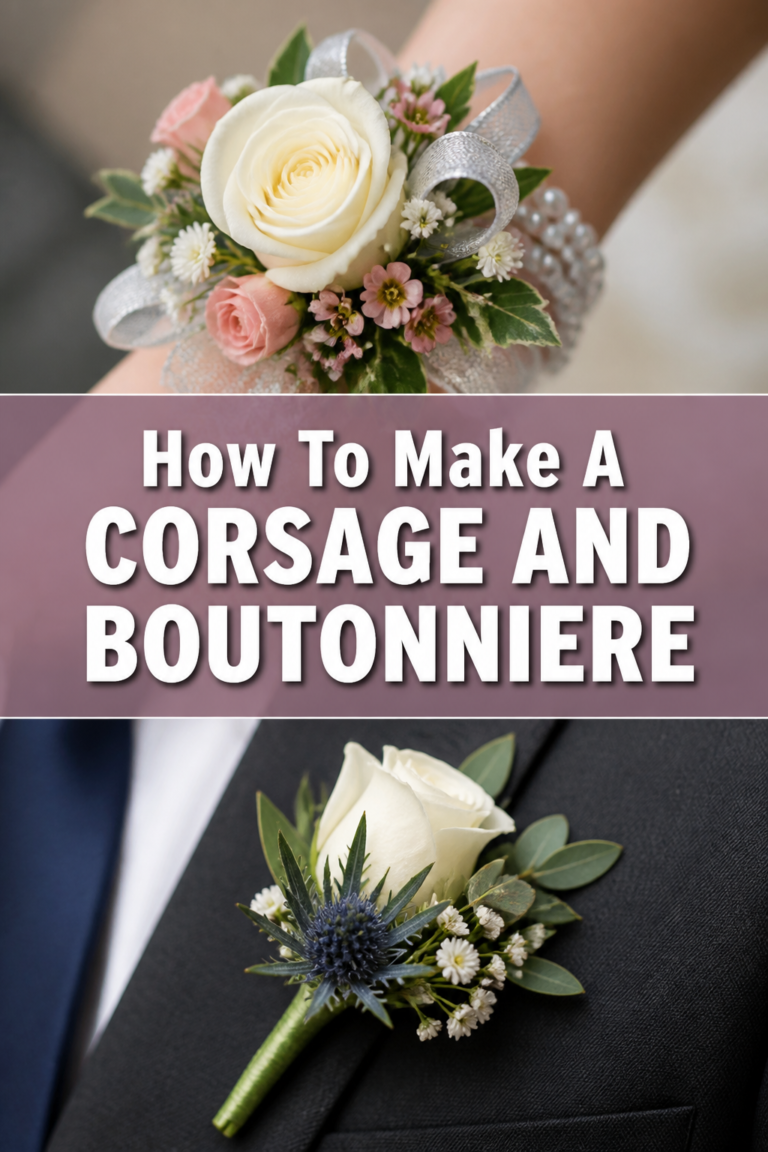 🌸 How To Make A Corsage And Boutonniere