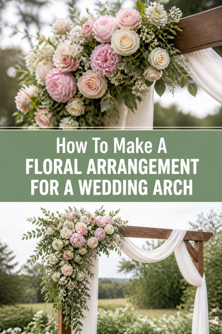 🌸 How To Make A Floral Arrangement For A Wedding Arch