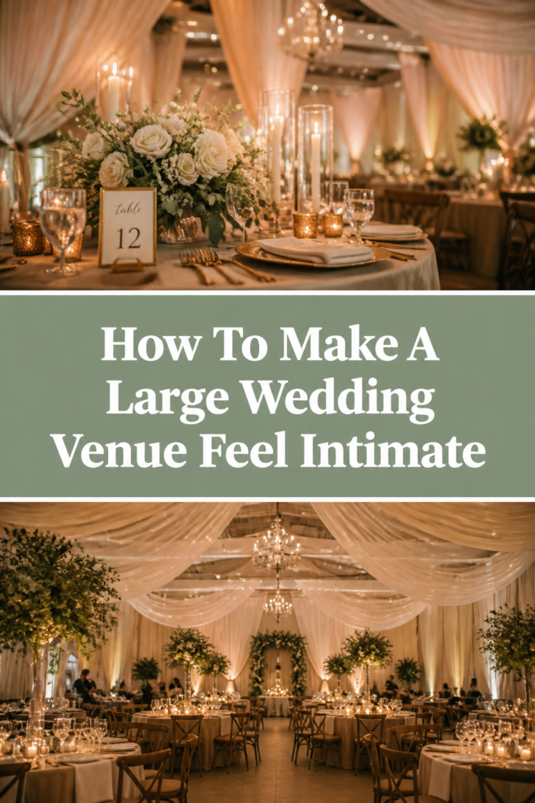 ✨ How To Make A Large Wedding Venue Feel Intimate