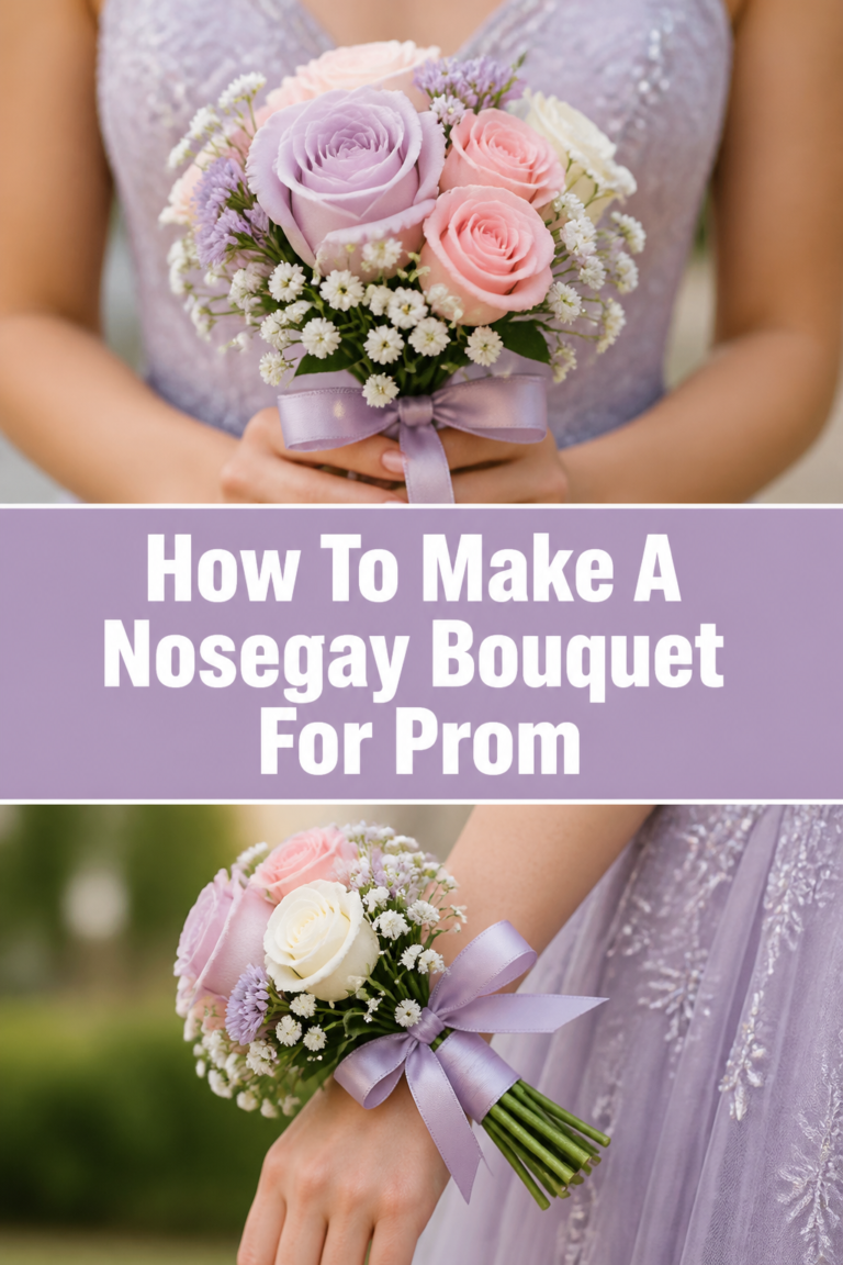 How To Make A Nosegay Bouquet For Prom