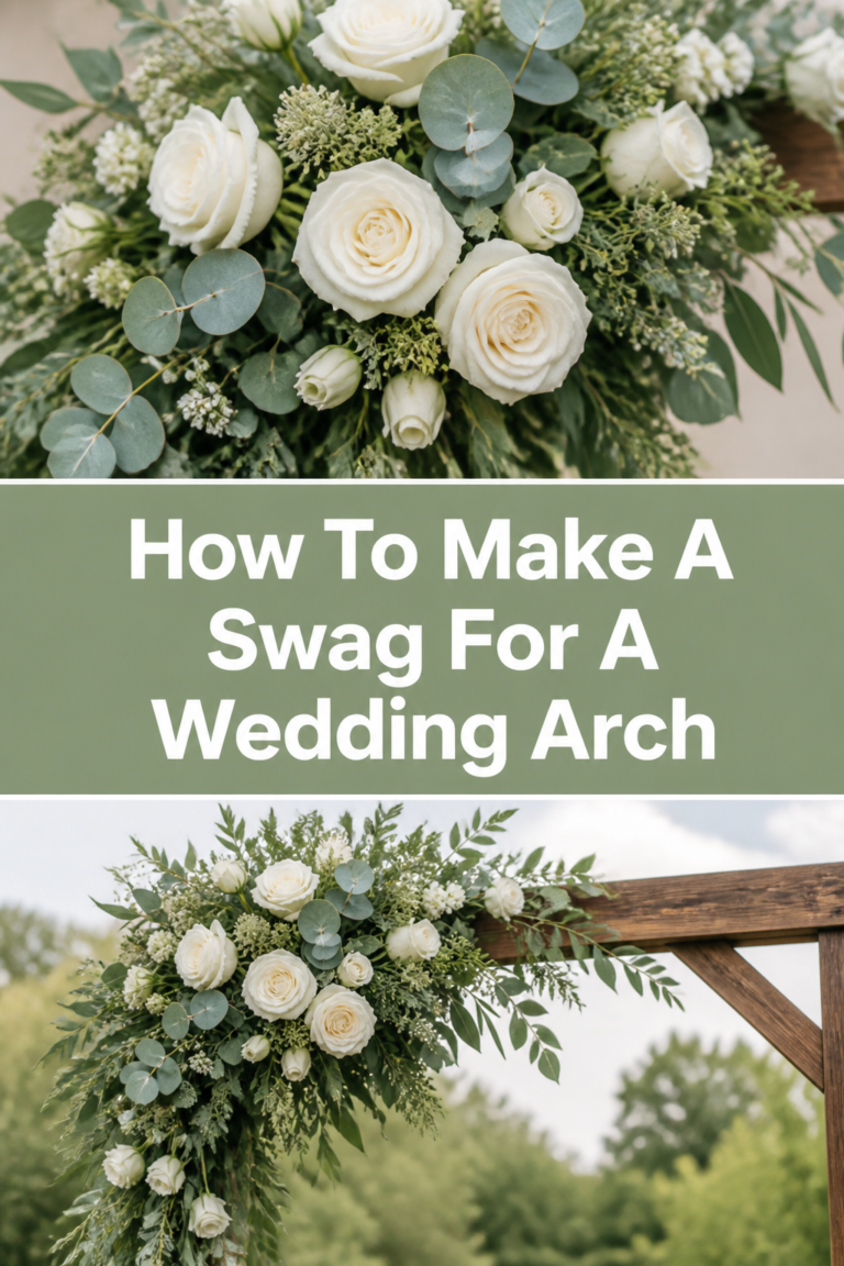 🌸 How To Make A Swag For A Wedding Arch