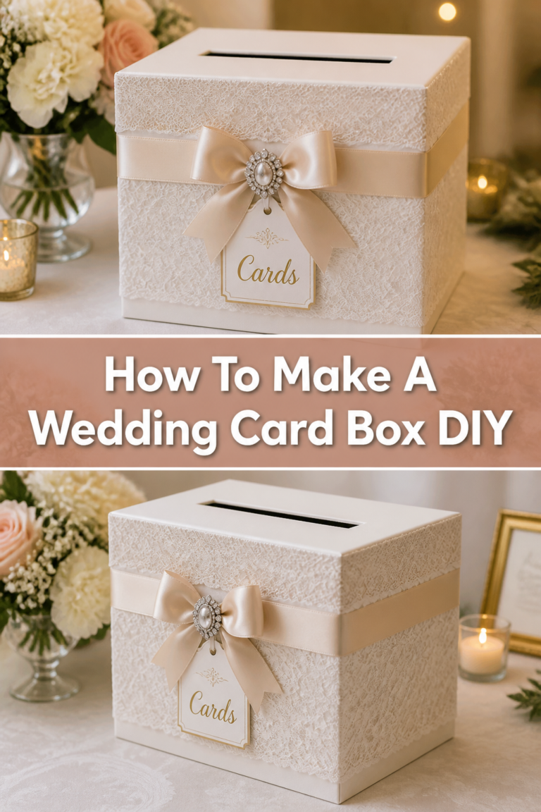 📦 How To Make A Wedding Card Box DIY