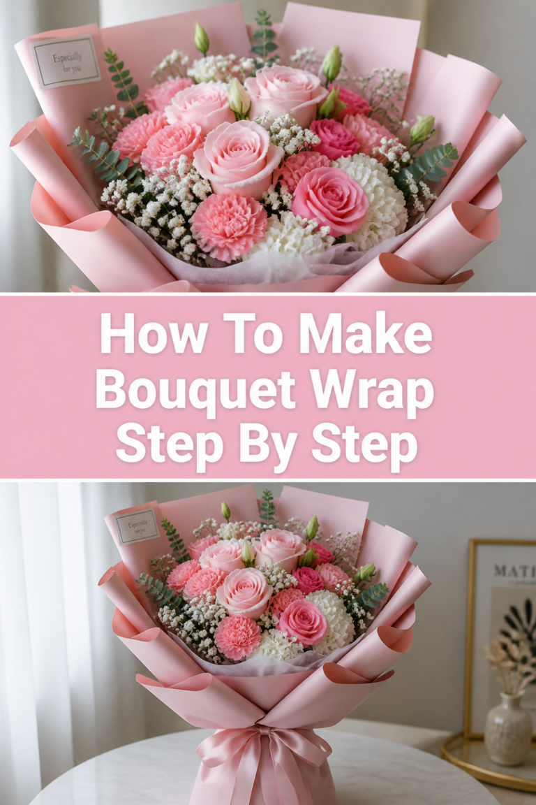 💐 How To Make Bouquet Wrap Step By Step