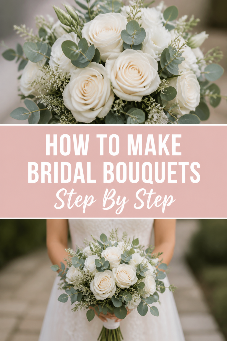 💐 How To Make Bridal Bouquets Step By Step