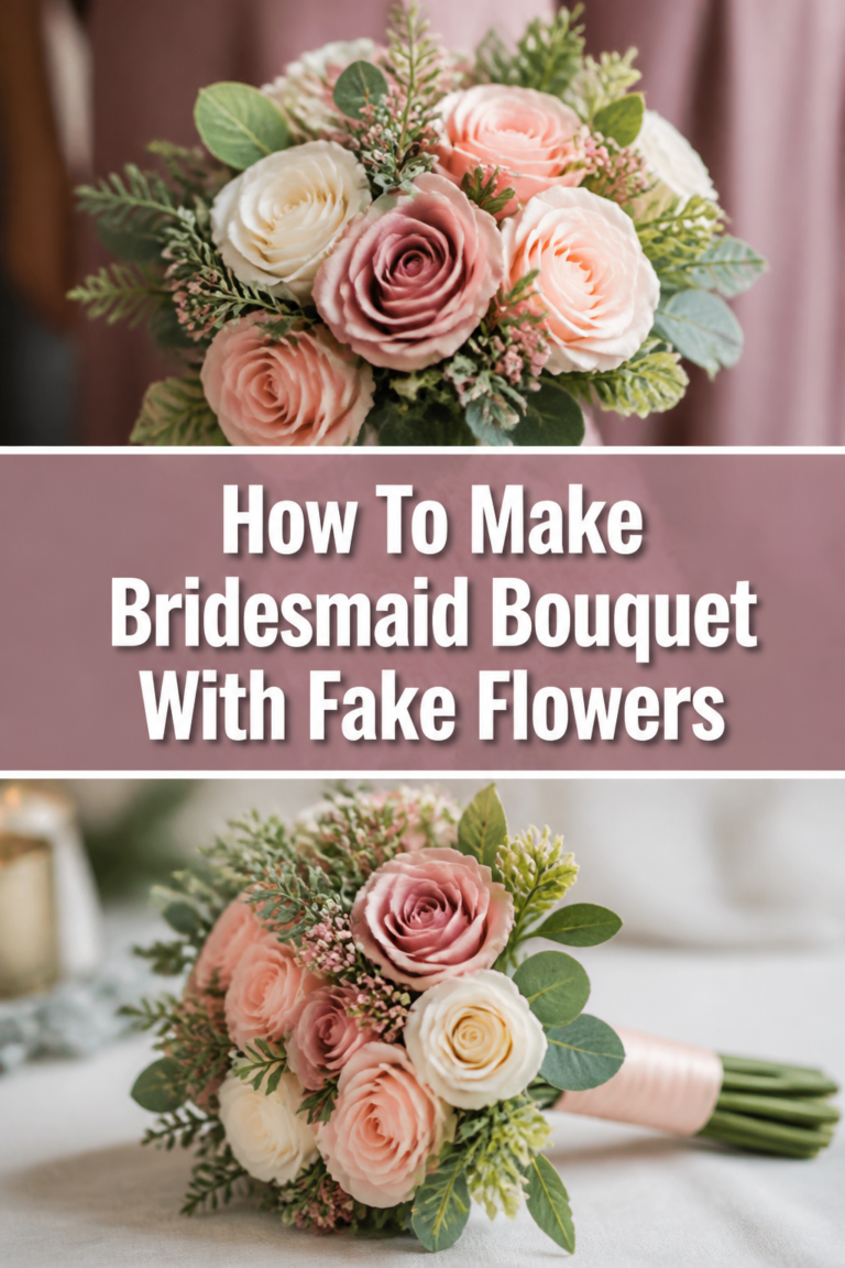 💐 How To Make Bridesmaid Bouquet With Fake Flowers