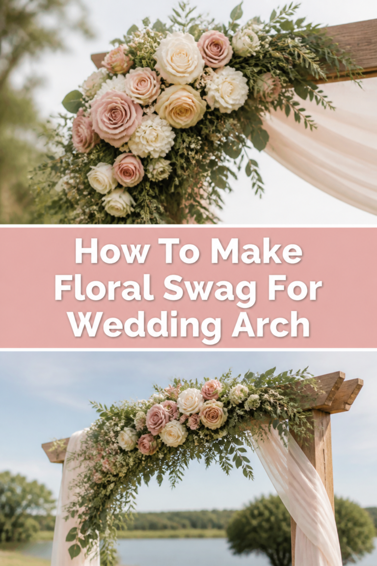 🌸 How To Make Floral Swag For Wedding Arch