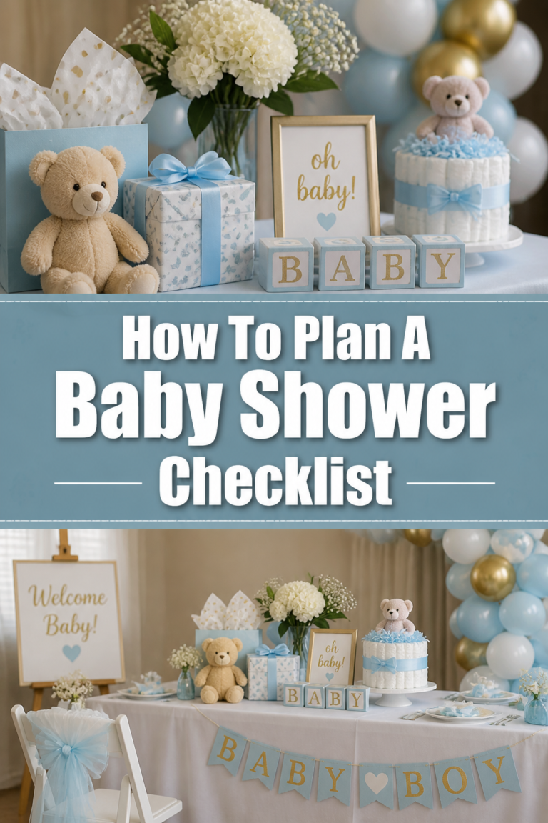 🍼 How To Plan A Baby Shower Checklist