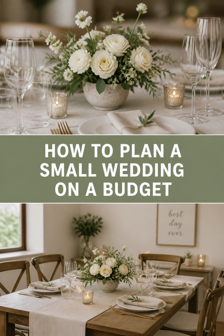 💍 How To Plan A Small Wedding On A Budget