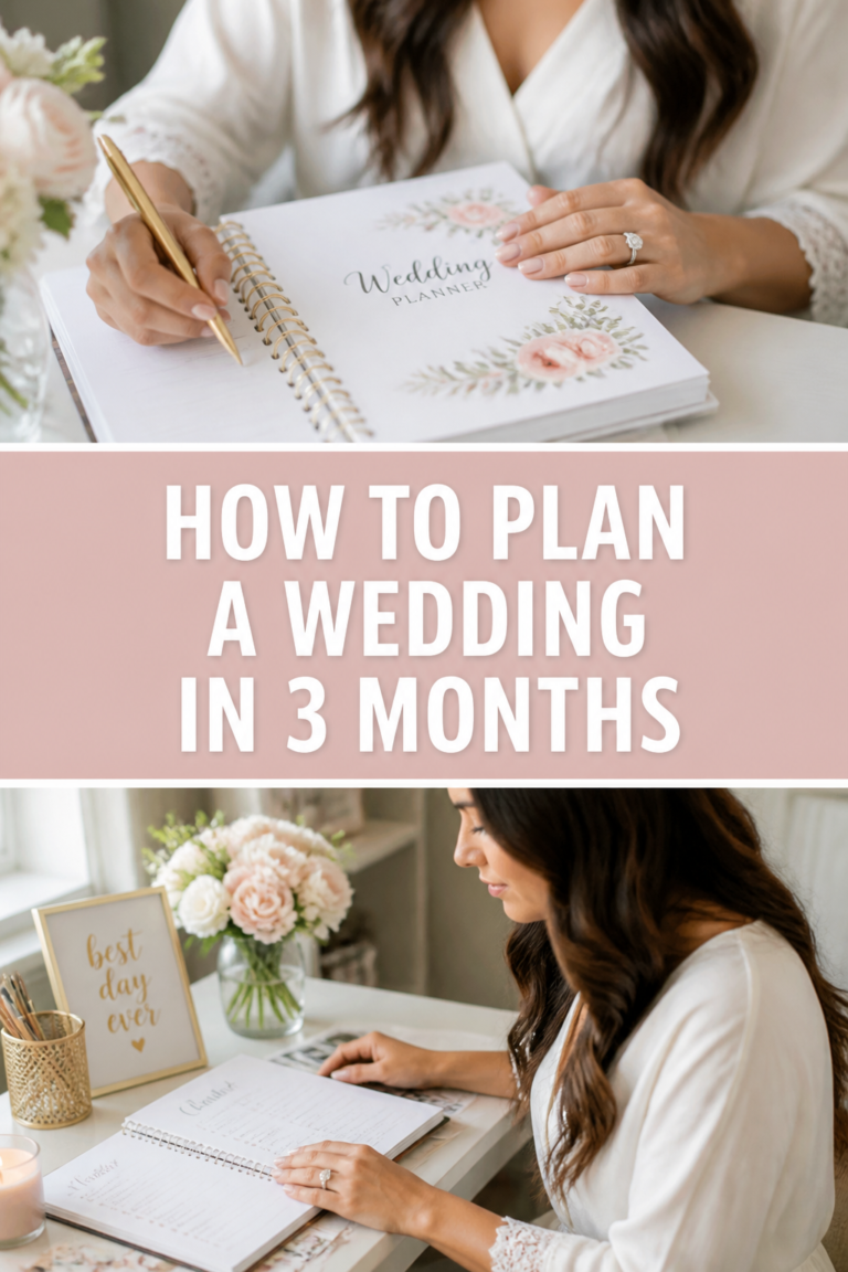 💍 How To Plan A Wedding In 3 Months