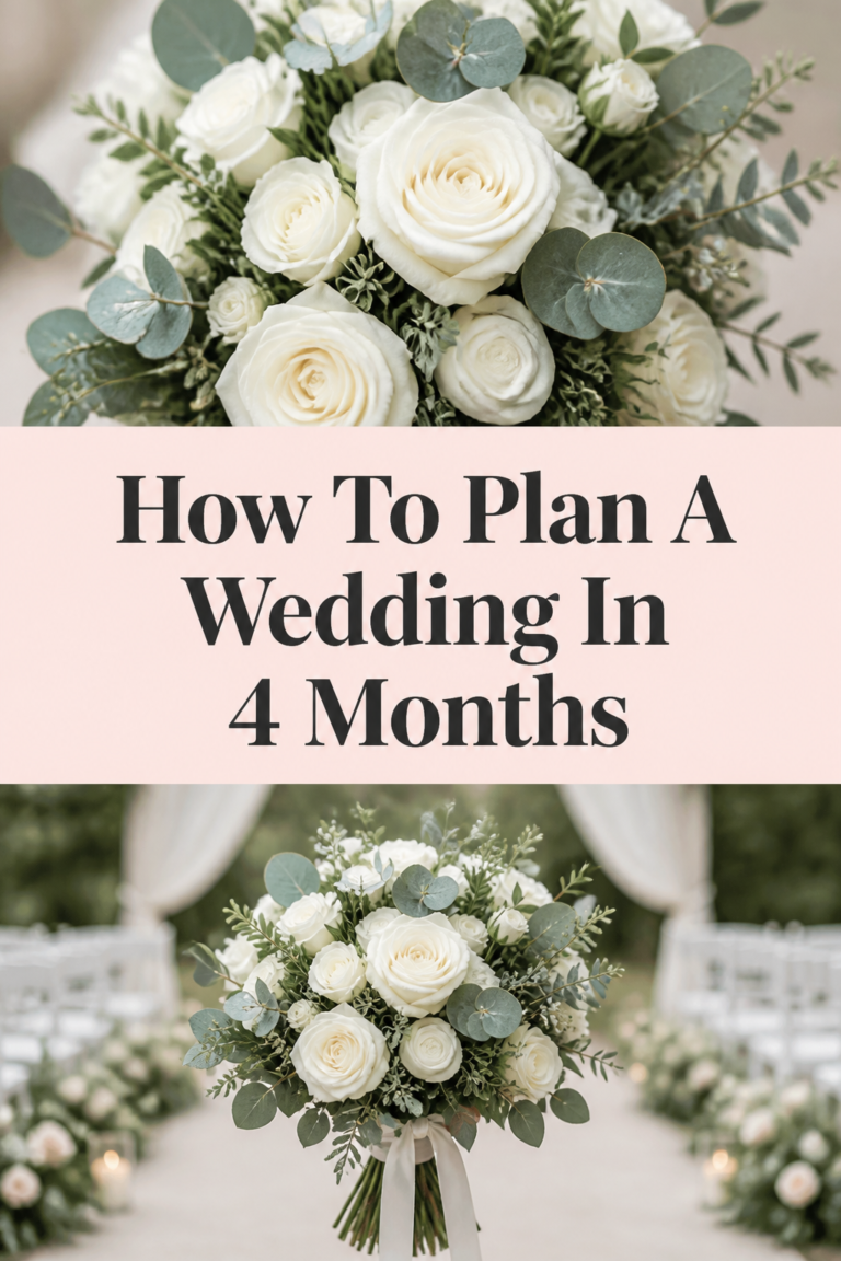 👰 How To Plan A Wedding In 4 Months