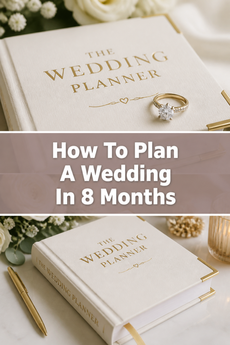 💍 How To Plan A Wedding In 8 Months