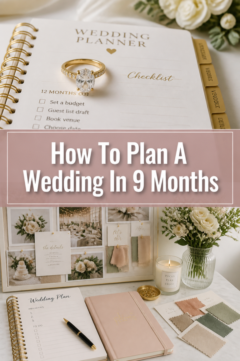 💍 How To Plan A Wedding In 9 Months